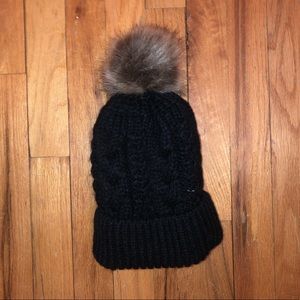 Fur Pom Pom beanie